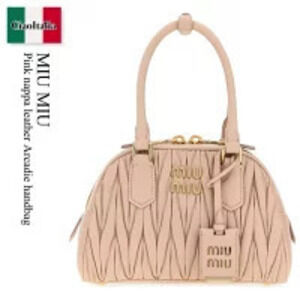 Miu Miu Bag Handbag Pink Nappa Leather Arcadie